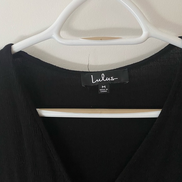 Lulus crepe wrap dress small - Picture 3 of 4